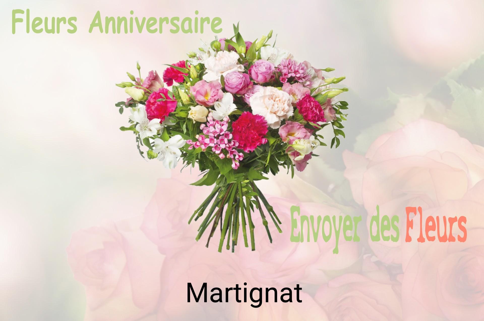 Bouquet de fleurs d’anniversaire livré à Martignat